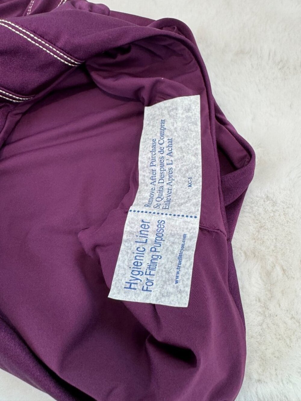 New Becca Women's Size M Aubergine Sheen One-Piece Swimsuit - Picture 7 of 12